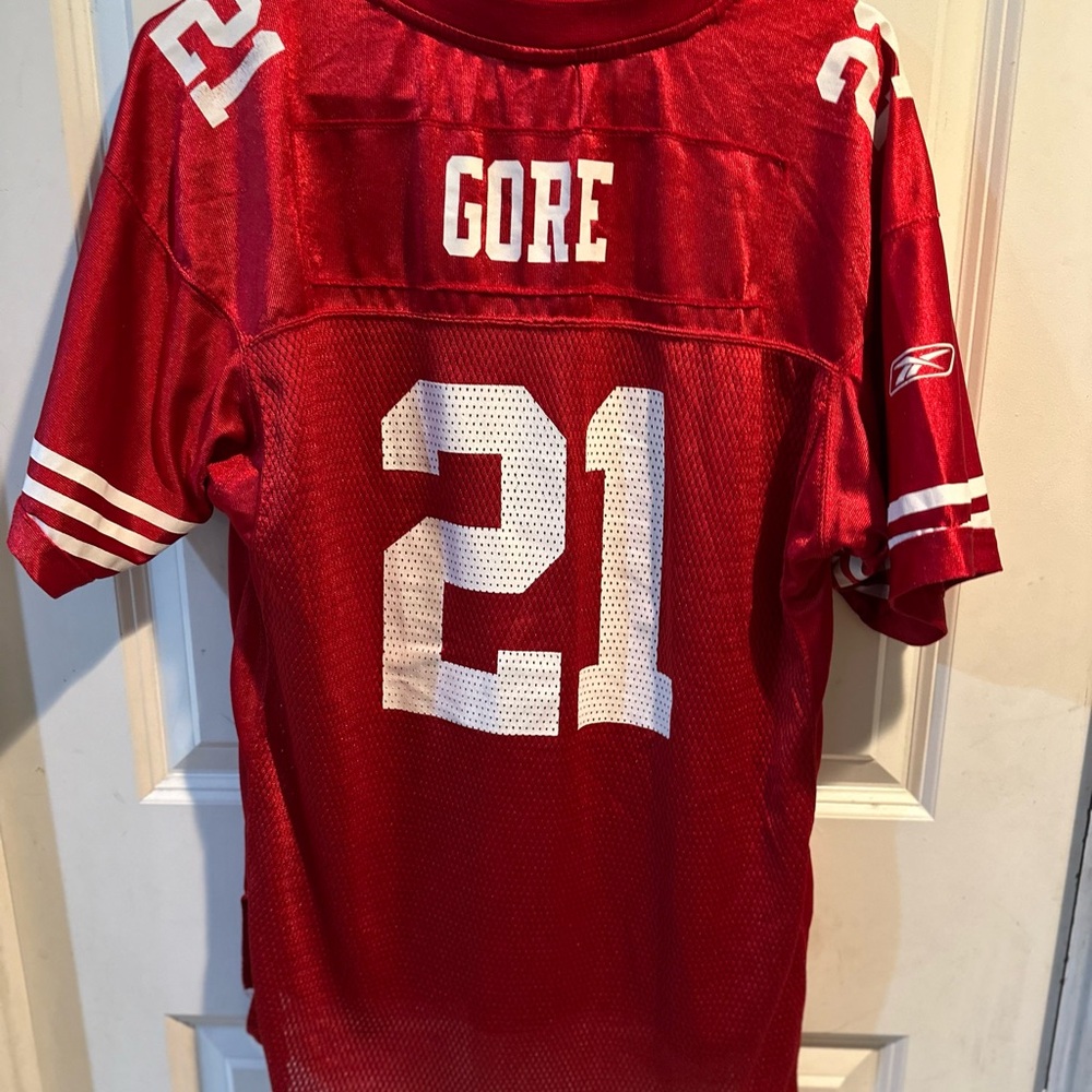 NFL San Francisco 49ers jersey -#21 Frank Gore Men’s size XL